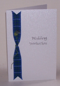 Scottish themed weddding card/invite